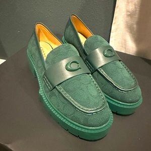 Coach Leah Loafer in signature Jacquard